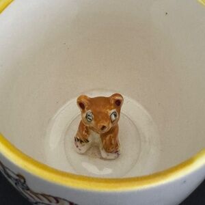 Vintage NASCO Cat Mystery Mug "What's at the bottom of the well?" 1950s RARE